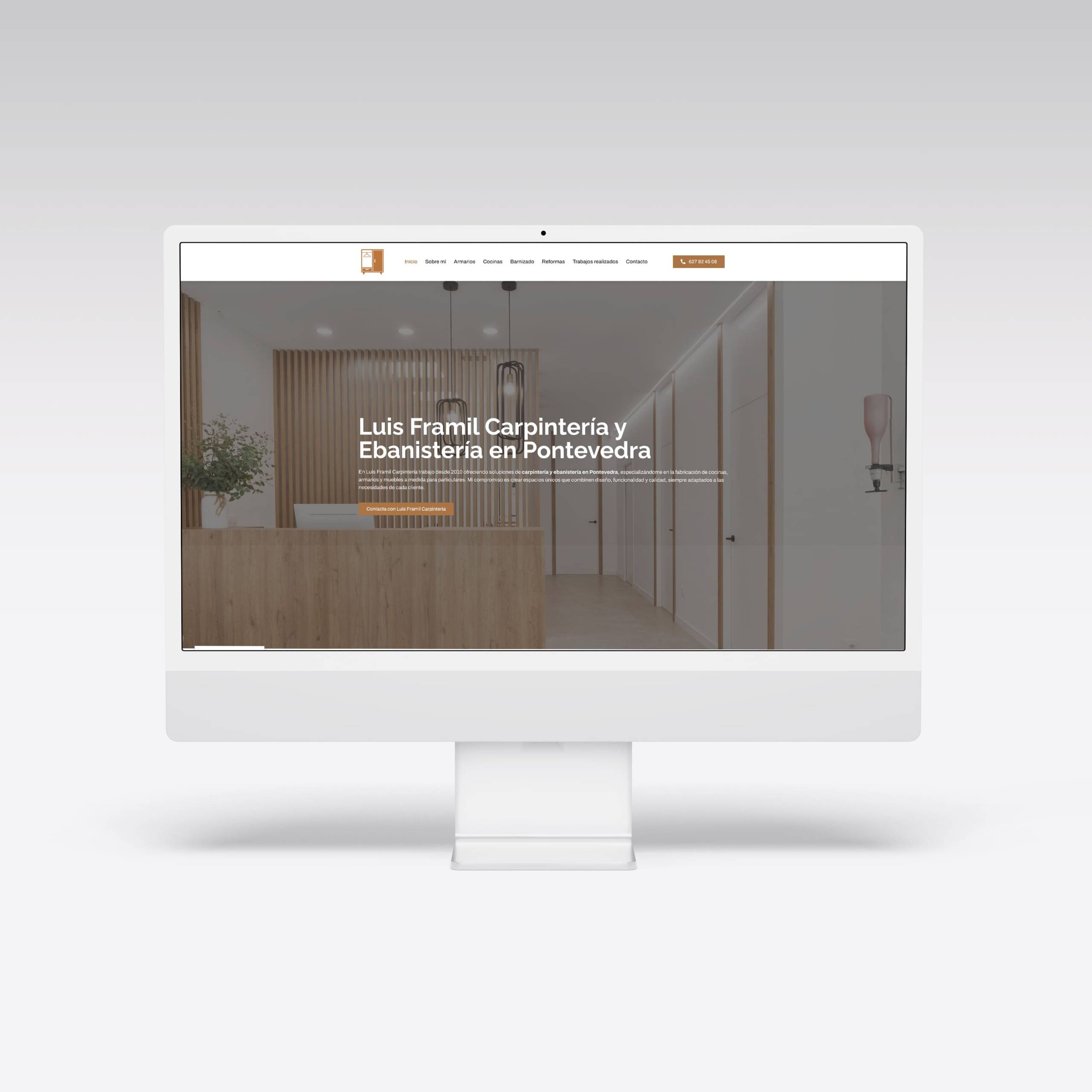 Web para Carpintería Luis Framil - Agarimo Comunicación