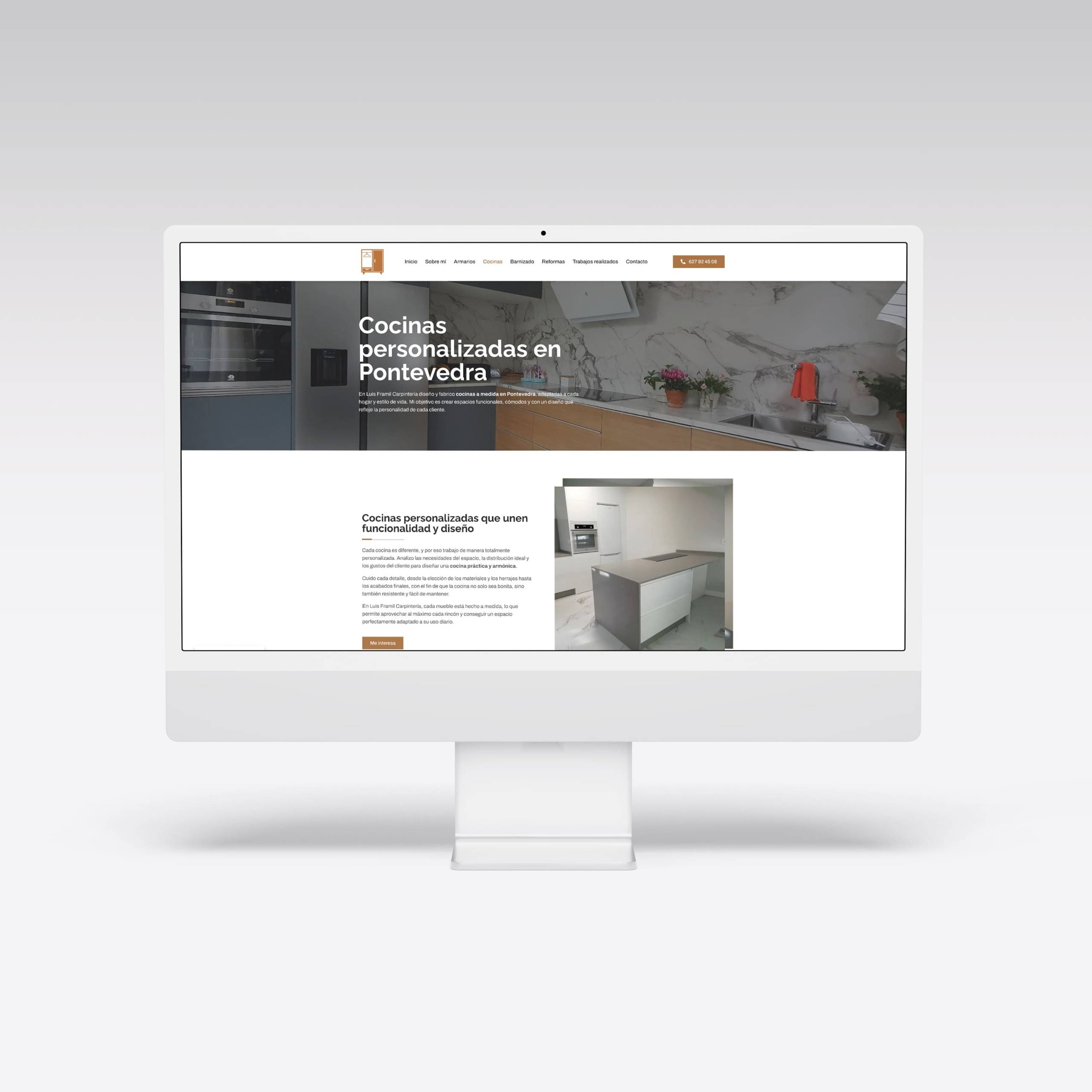 Web para Carpintería Luis Framil - Agarimo Comunicación