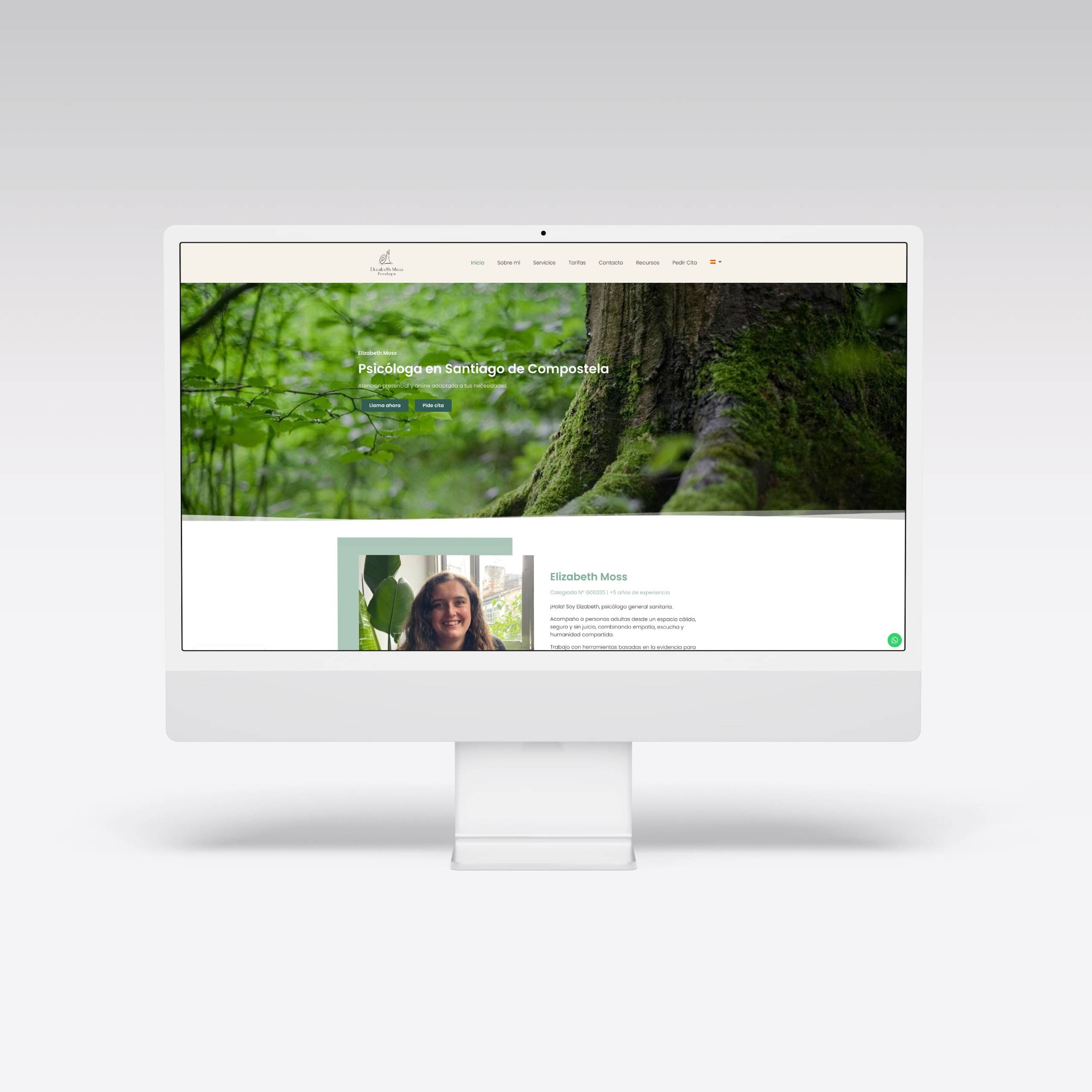 Web para Emoss Psicología - Agarimo Comunicación