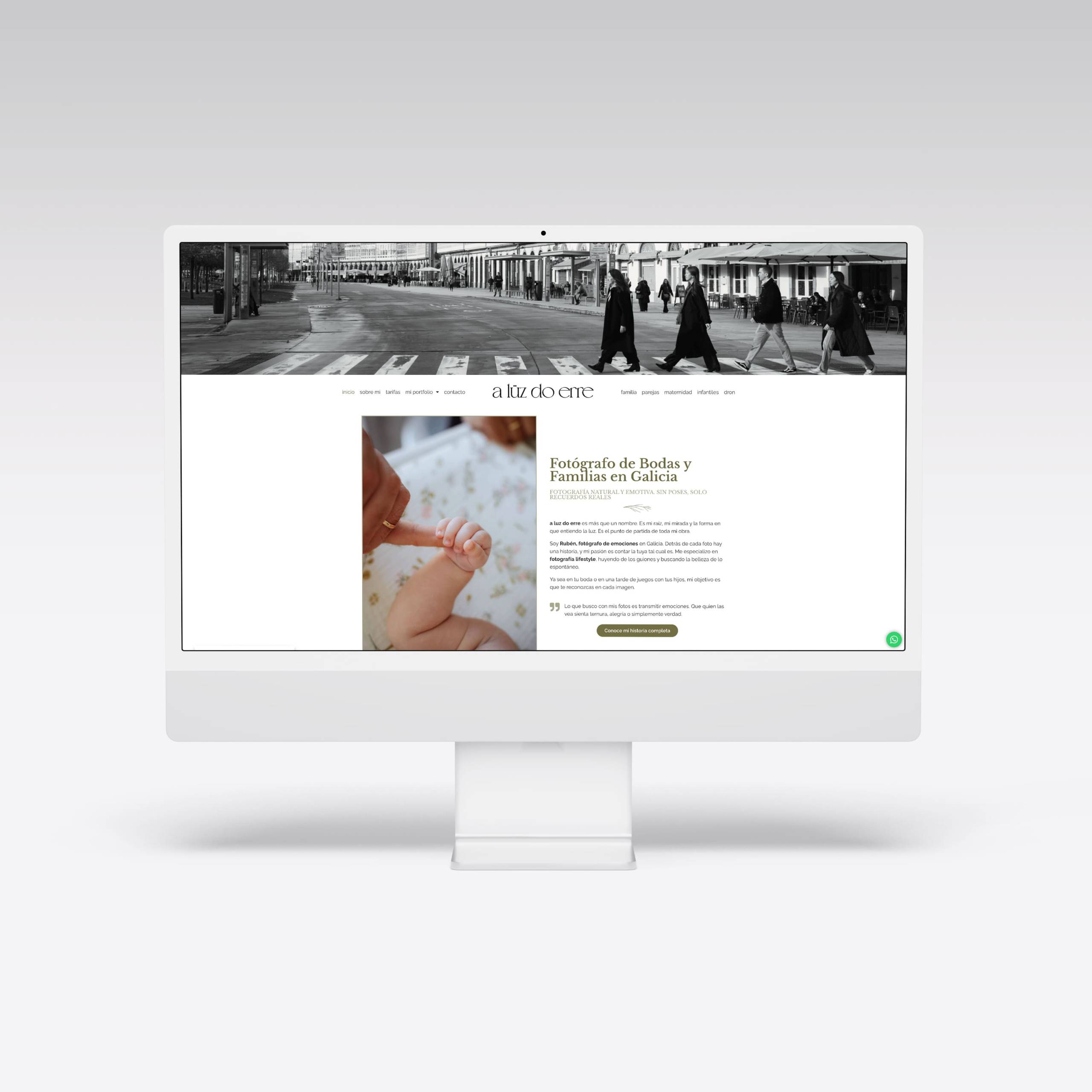 Web para A Luz do Erre - Agarimo Comunicación