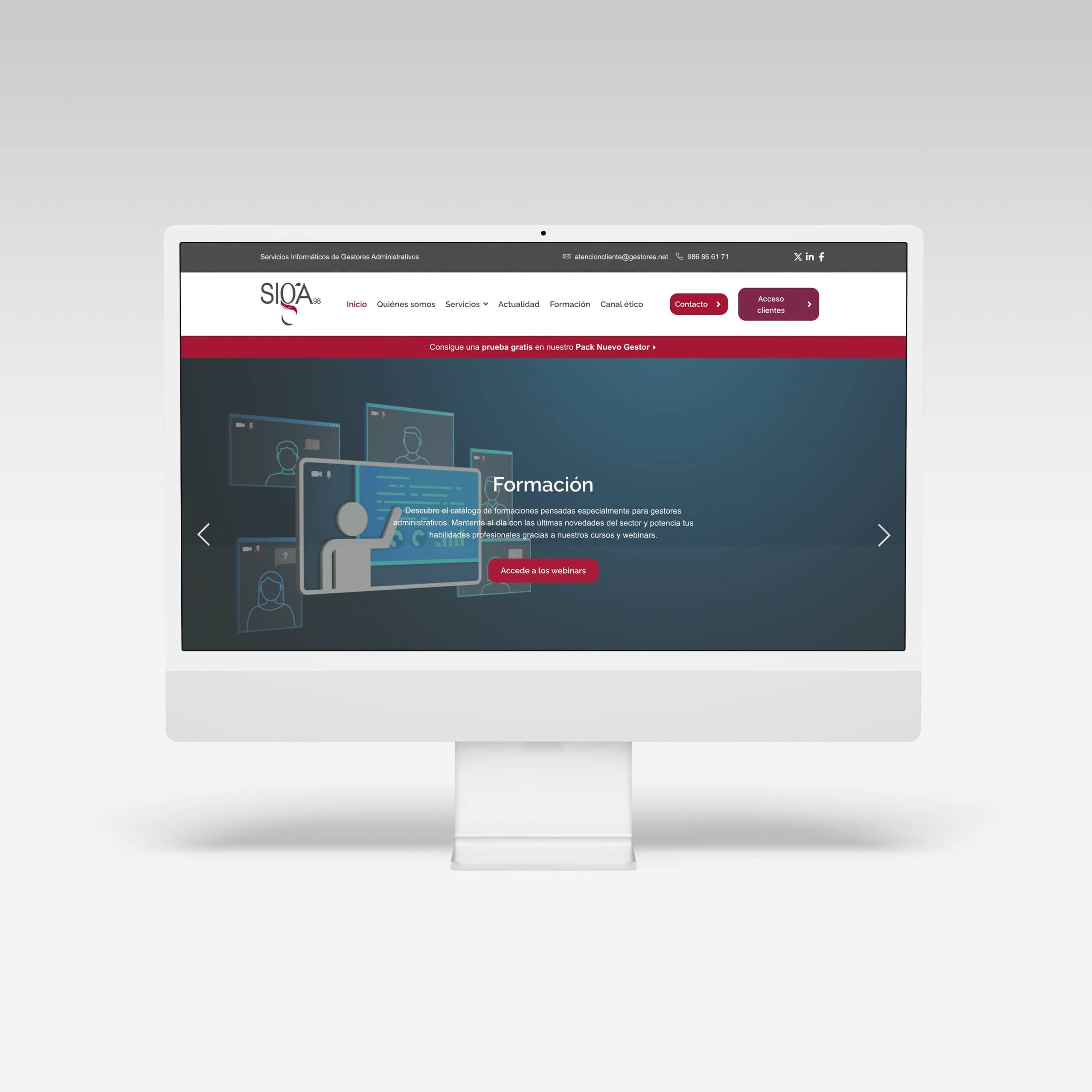 Web para SIGA98 - Agarimo Comunicación