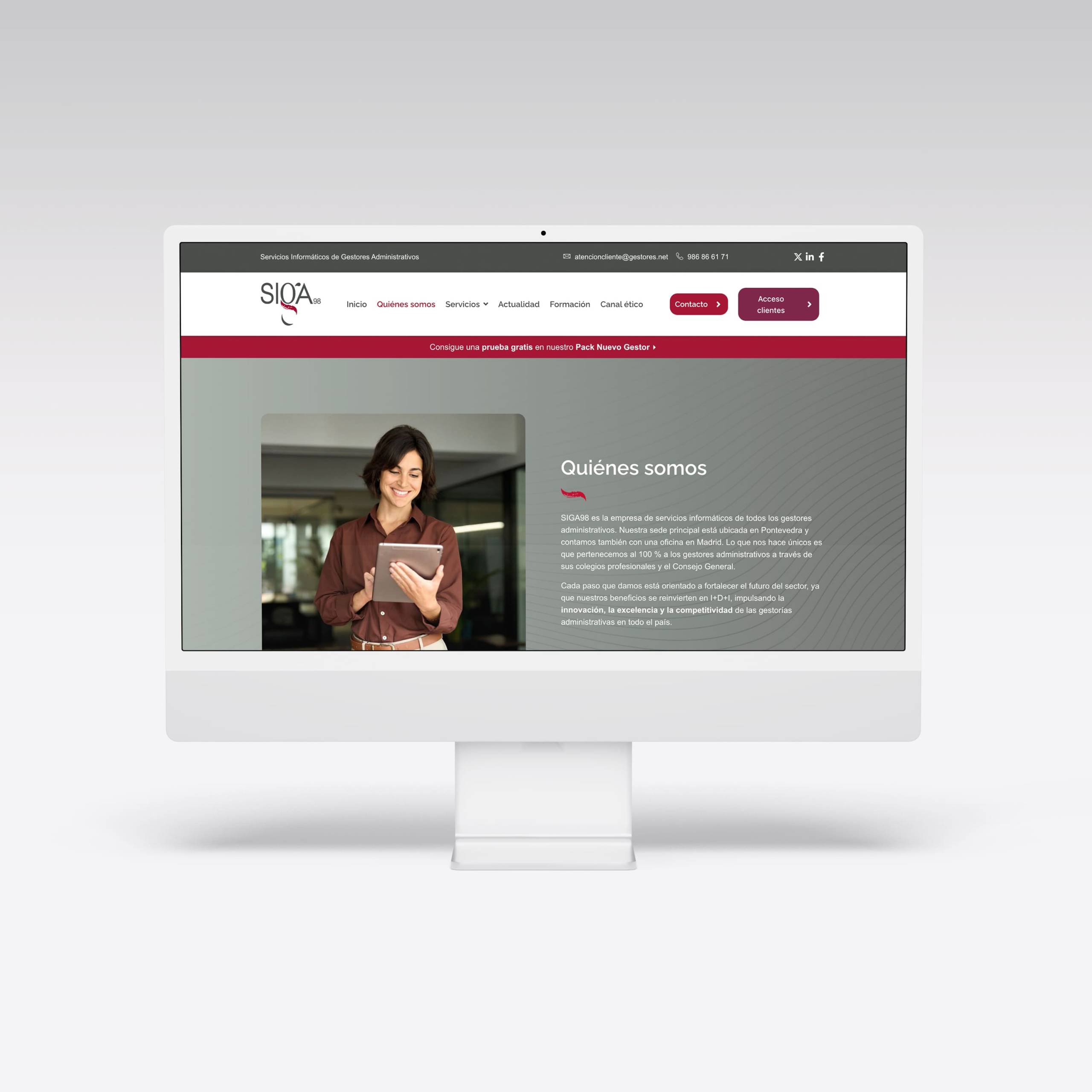 Web para SIGA98 - Agarimo Comunicación