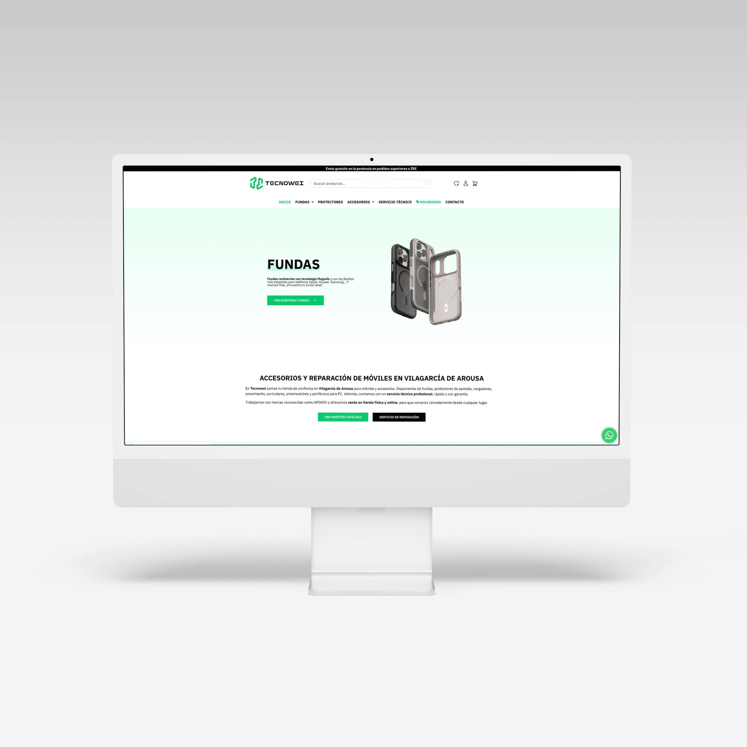 Web para Tecnowei - Agarimo Comunicación