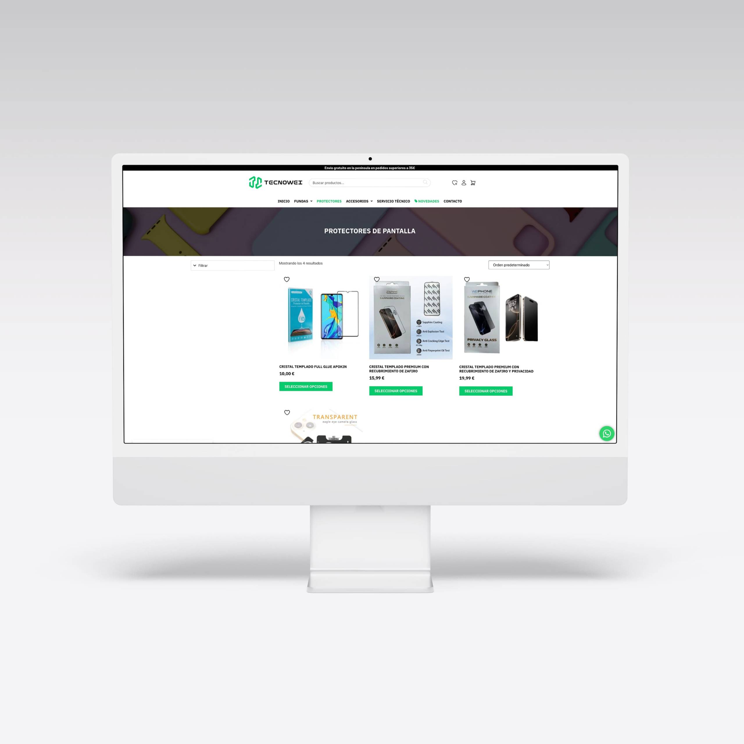 Web para Tecnowei - Agarimo Comunicación