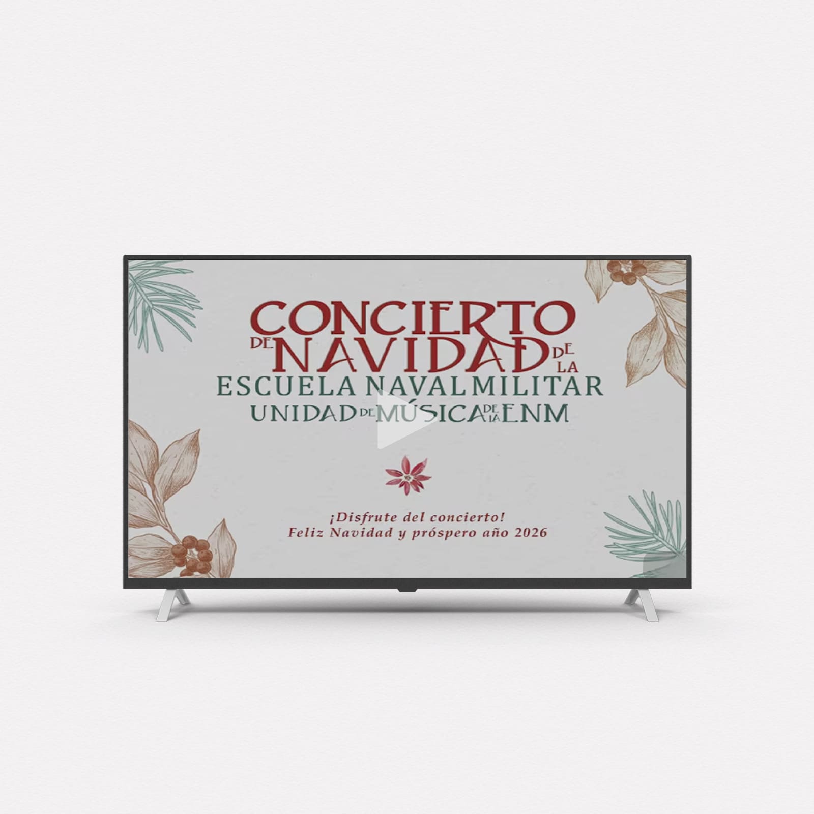 Retransmisión en directo del concierto de Navidad de la Escuela Naval 2025 - Agarimo Comunicación