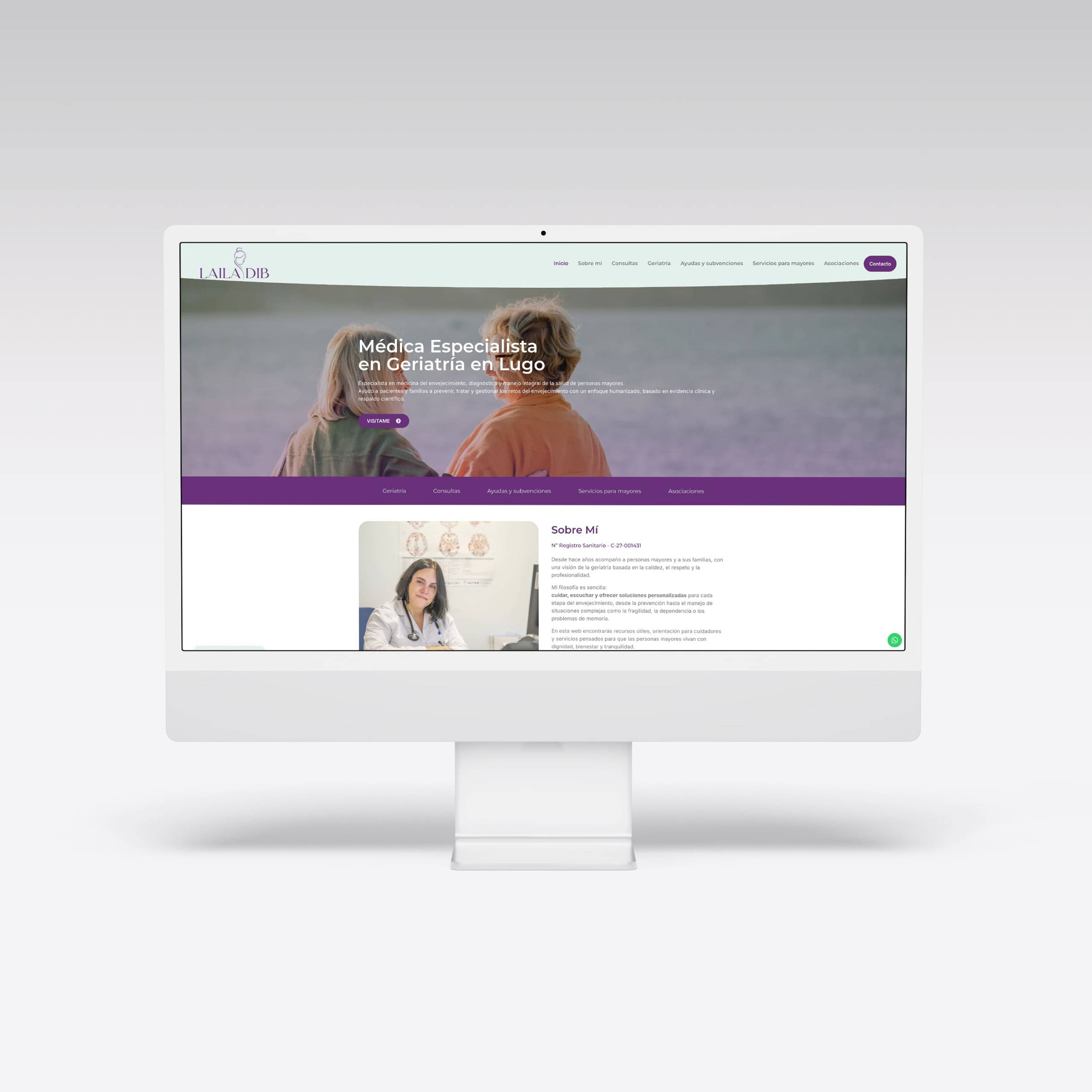 Web para Laila Dib - Agarimo Comunicación