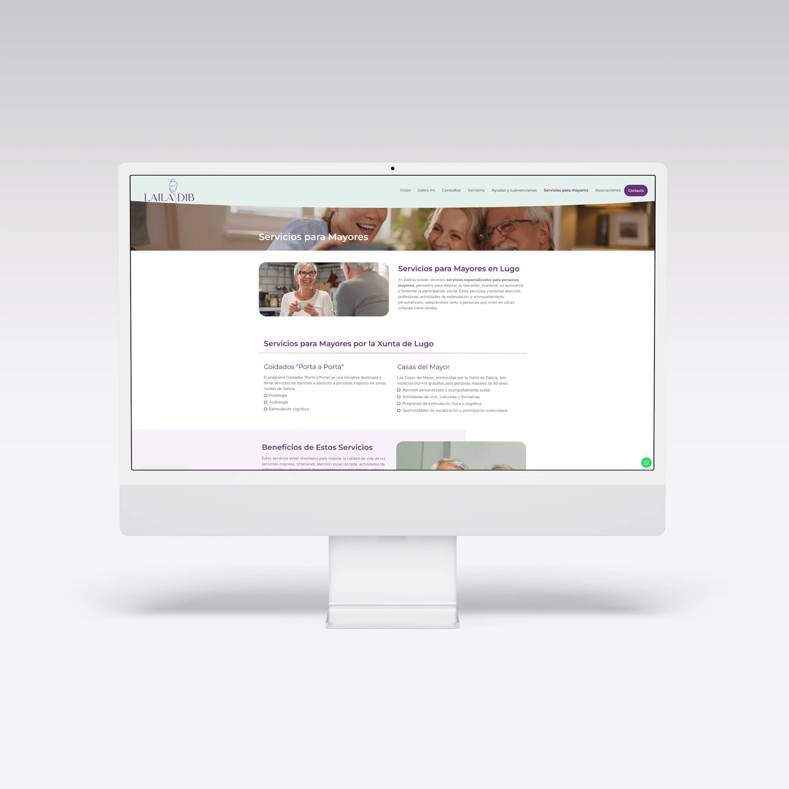Web para Laila Dib - Agarimo Comunicación