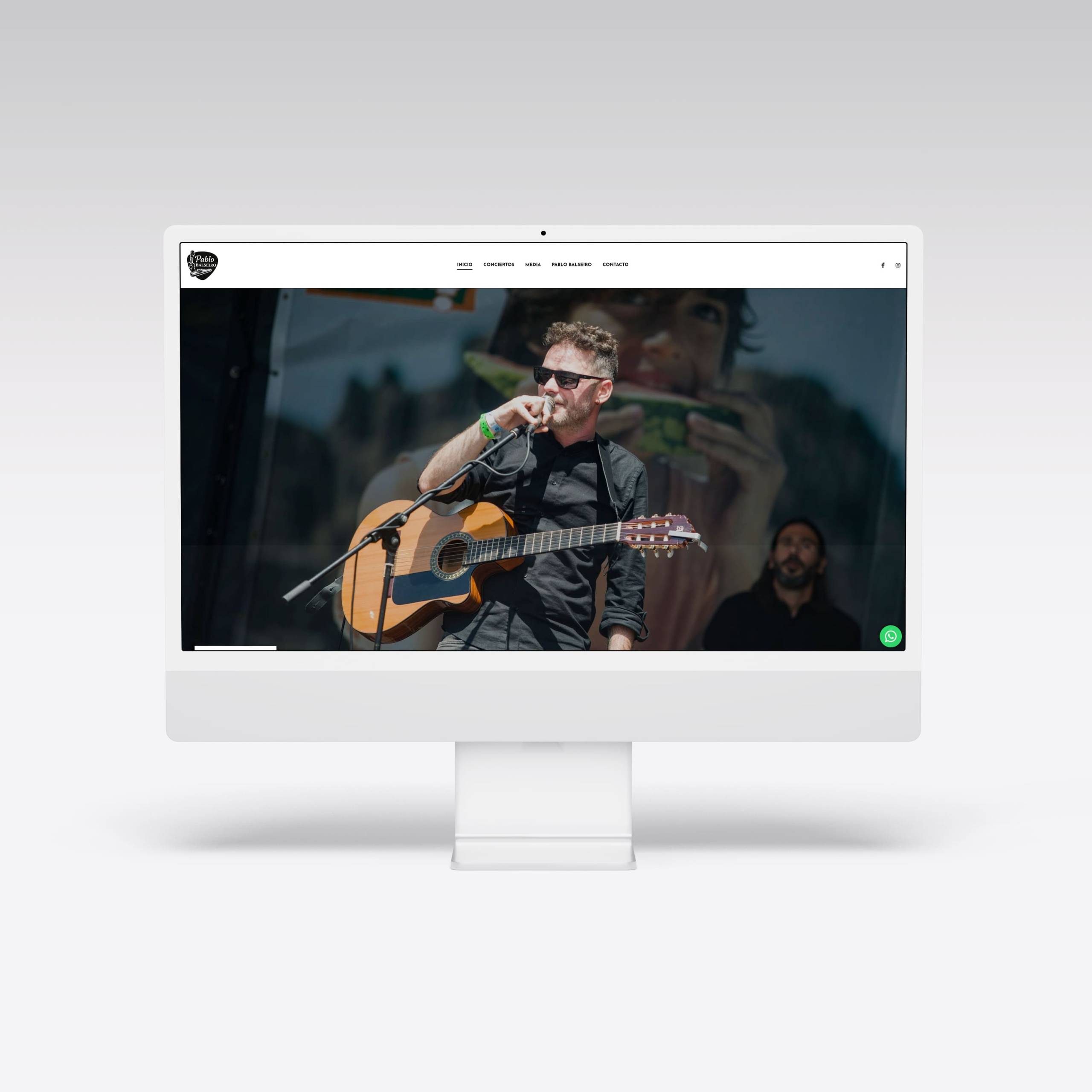 Web para Pablo Balseiro - Agarimo Comunicación