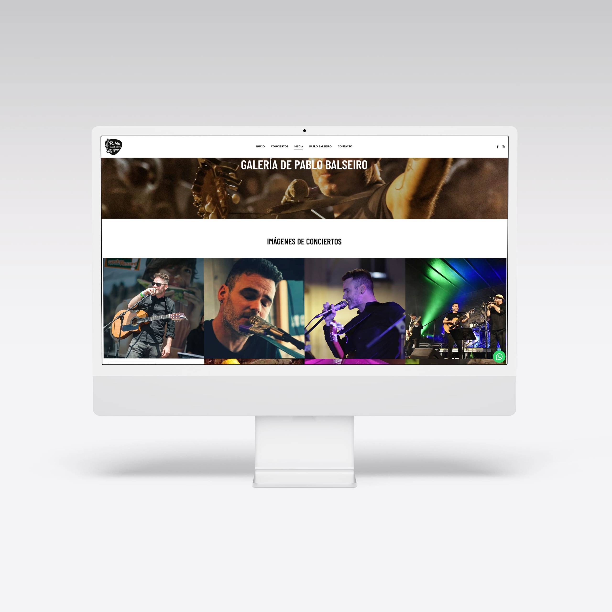 Web para Pablo Balseiro - Agarimo Comunicación