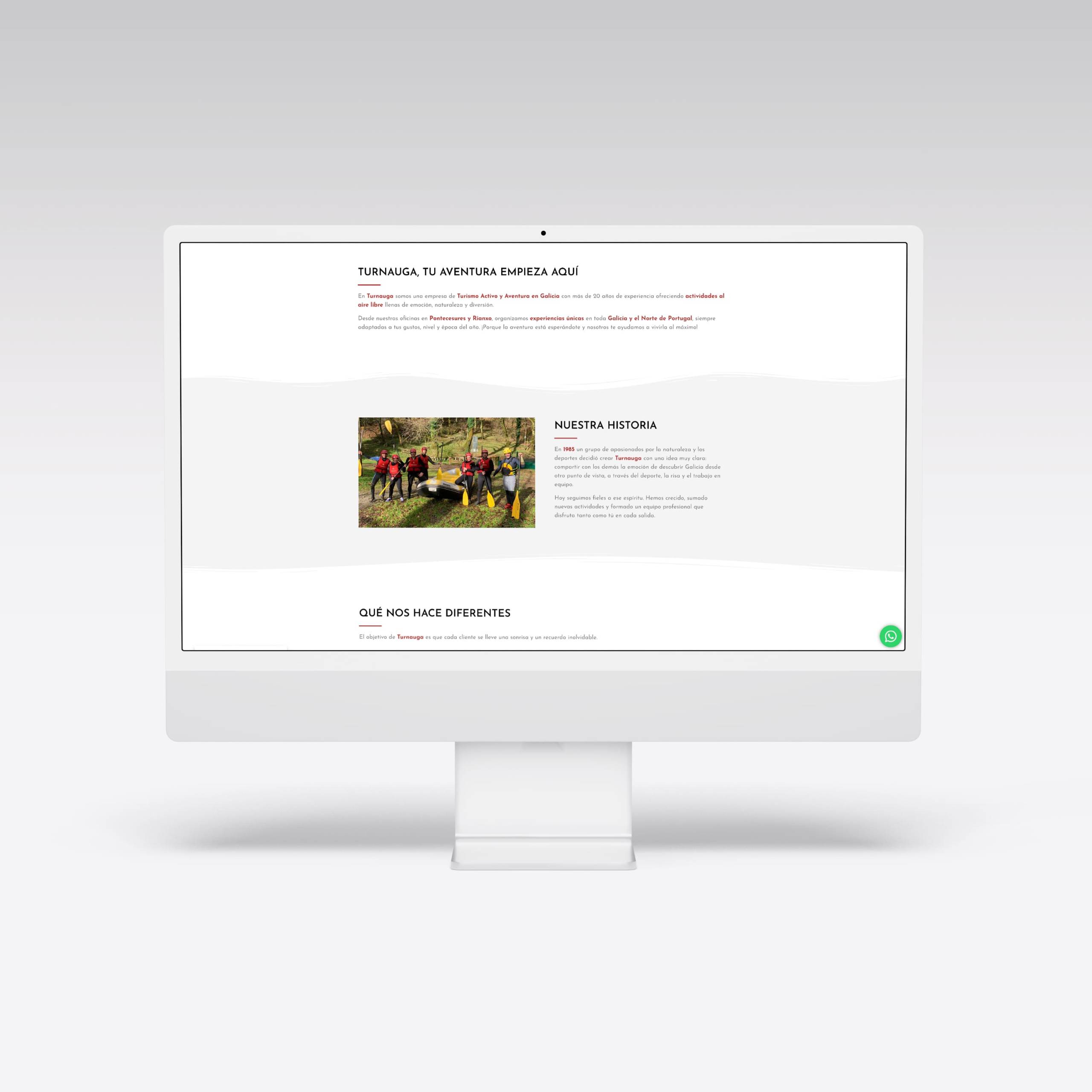 Web para Turnauga - Agarimo Comunicación