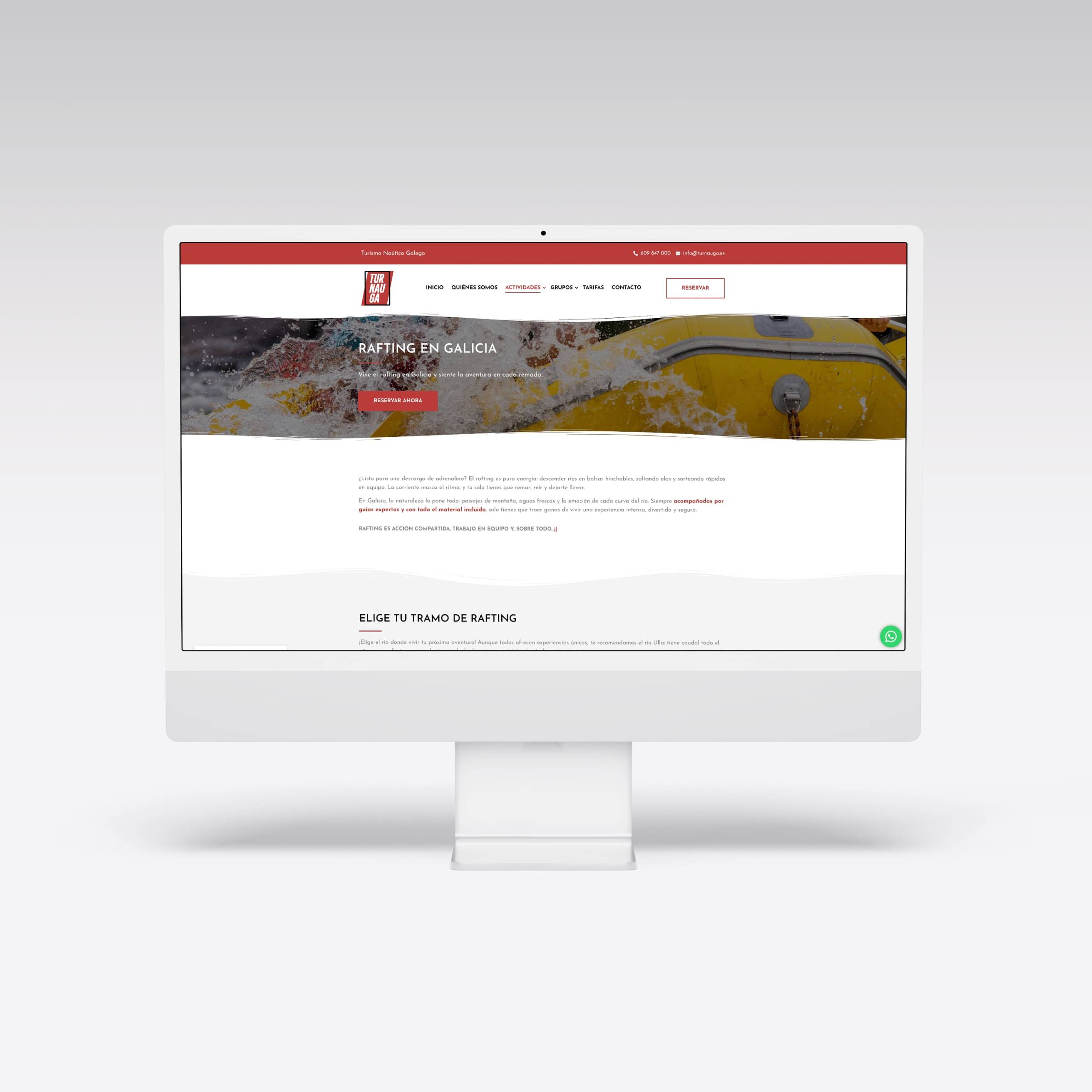 Web para Turnauga - Agarimo Comunicación