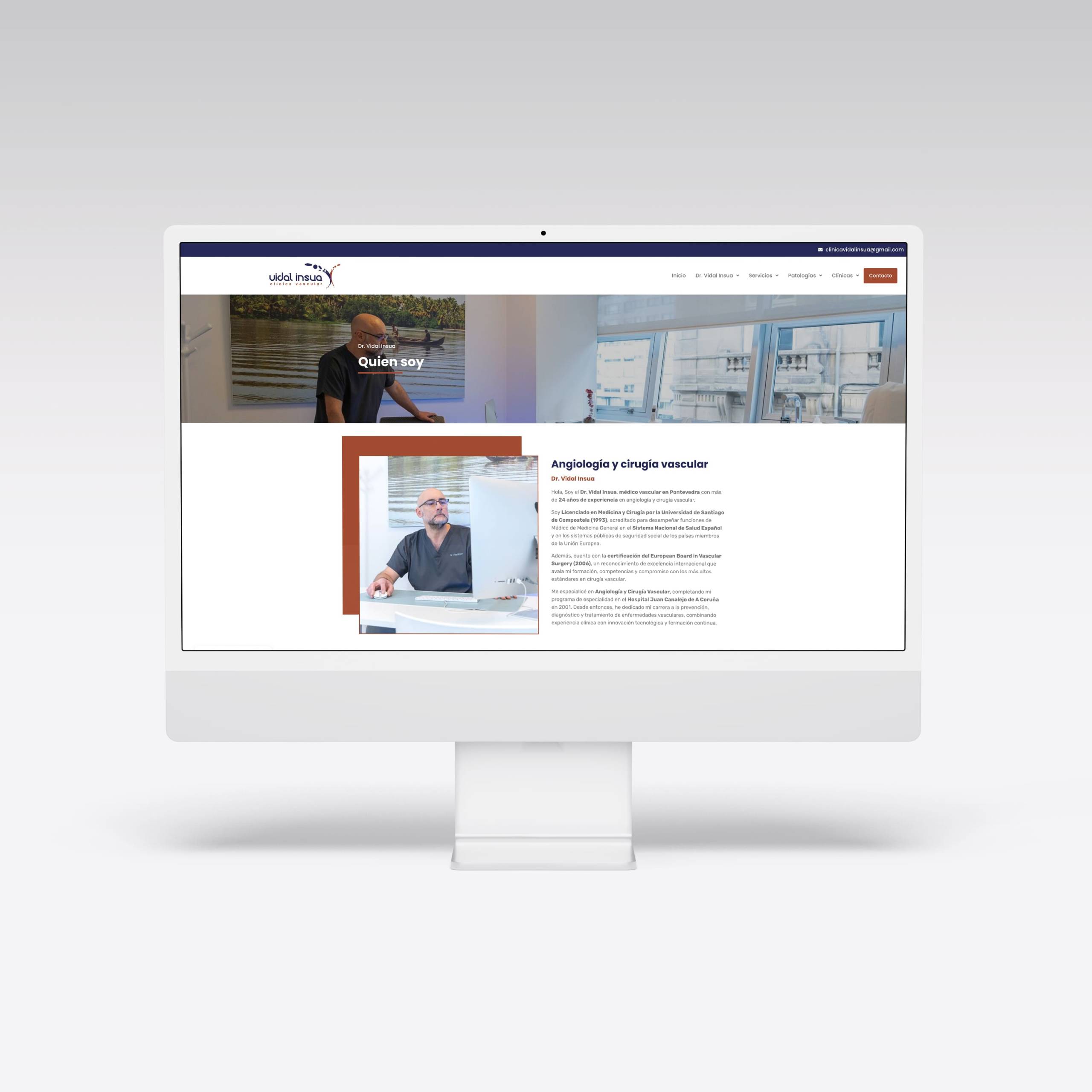 Web para Clínica Vidal Insua - Agarimo Comunicación