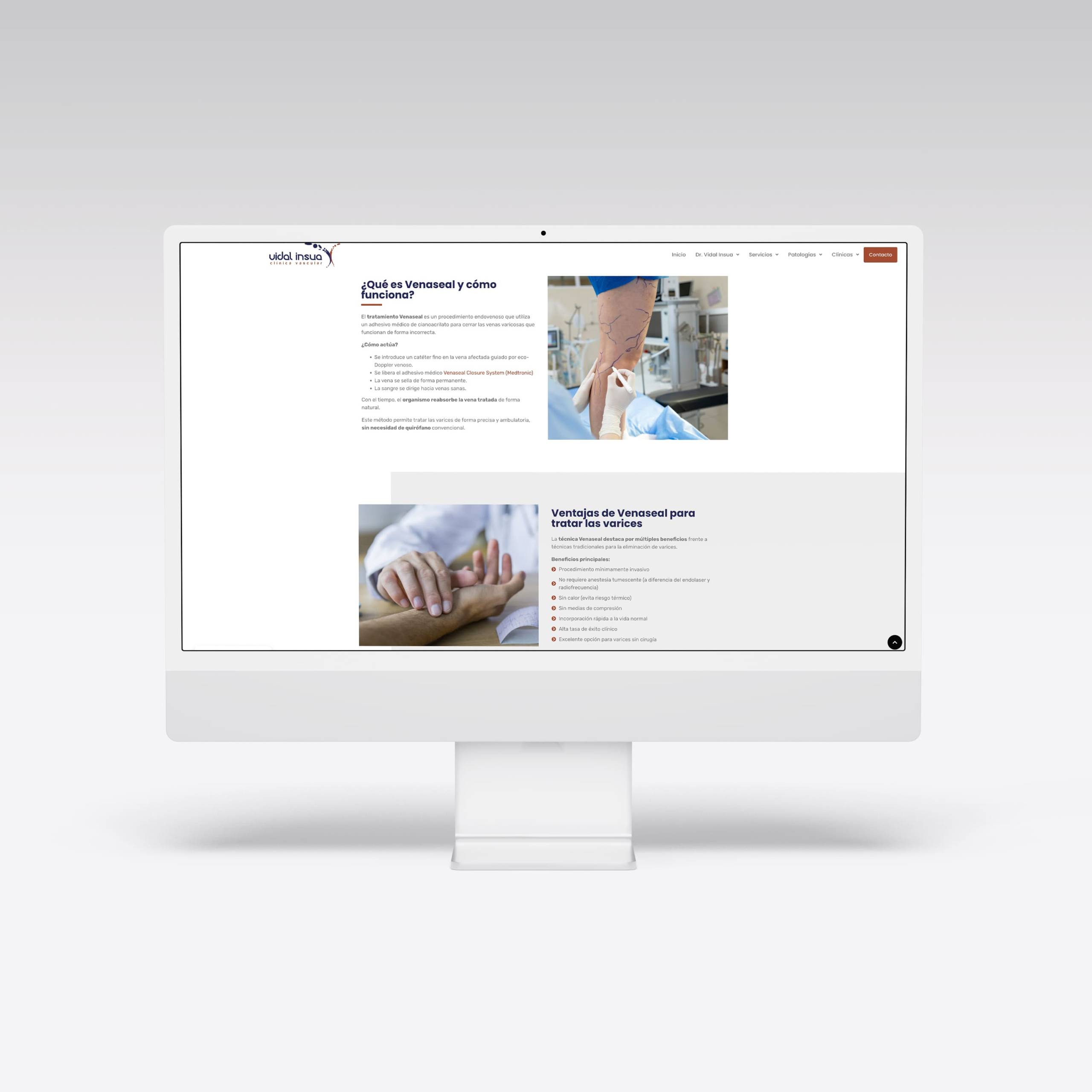 Web para Clínica Vidal Insua - Agarimo Comunicación