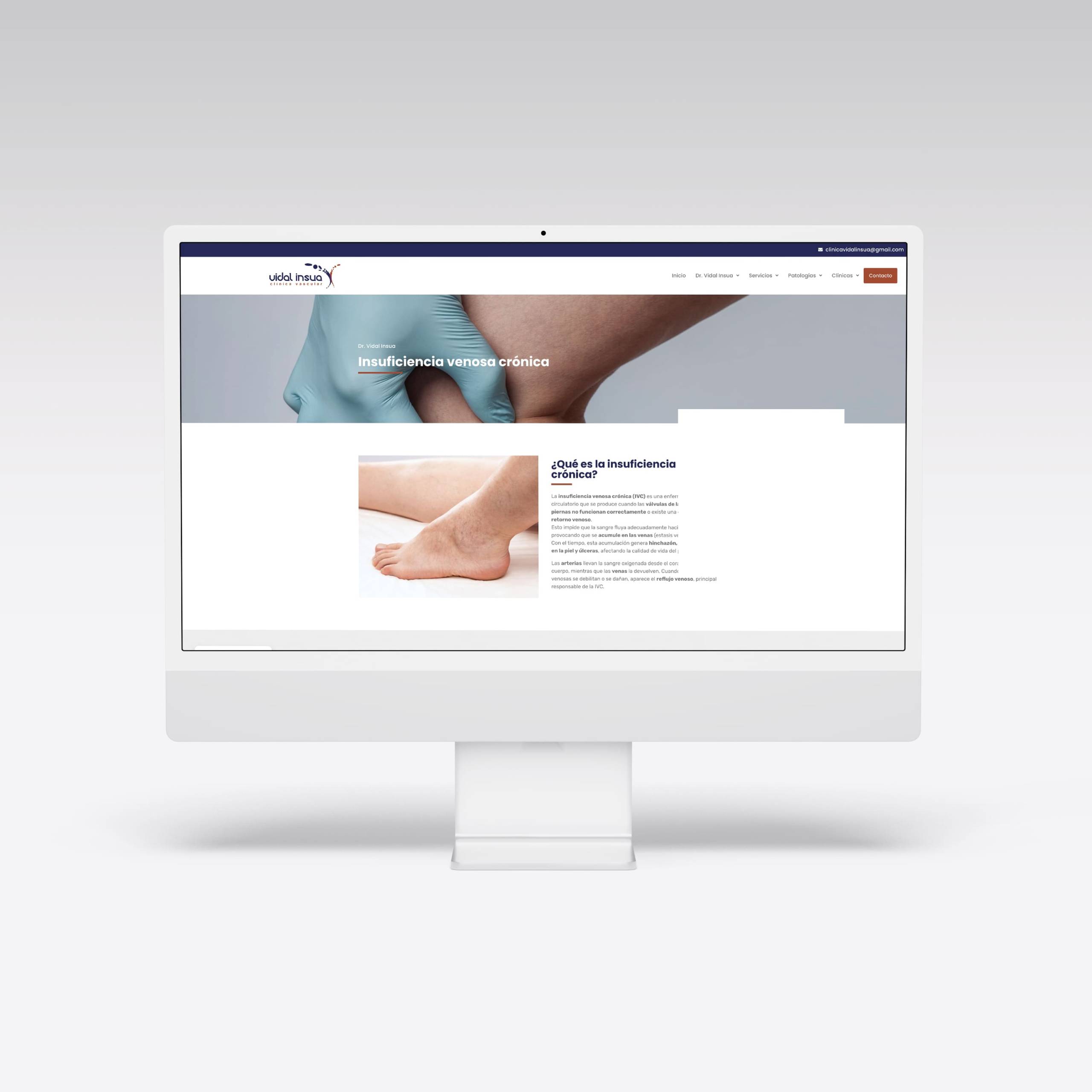 Web para Clínica Vidal Insua - Agarimo Comunicación