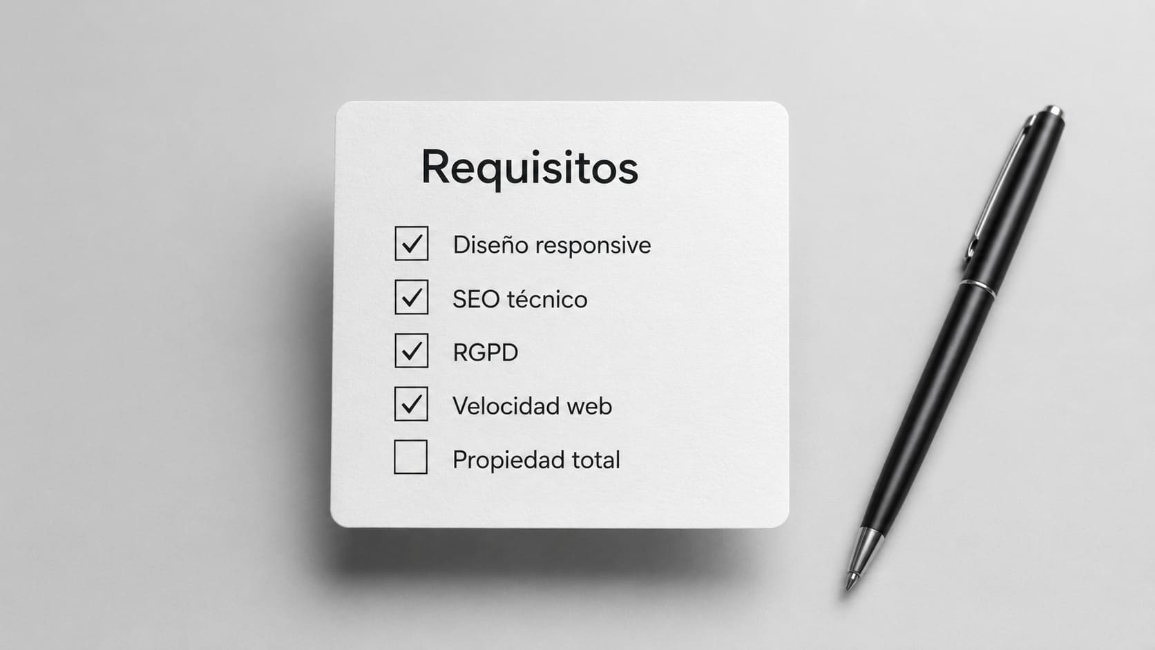 Checklist: Qué exigier en cualquier presupuesto web
