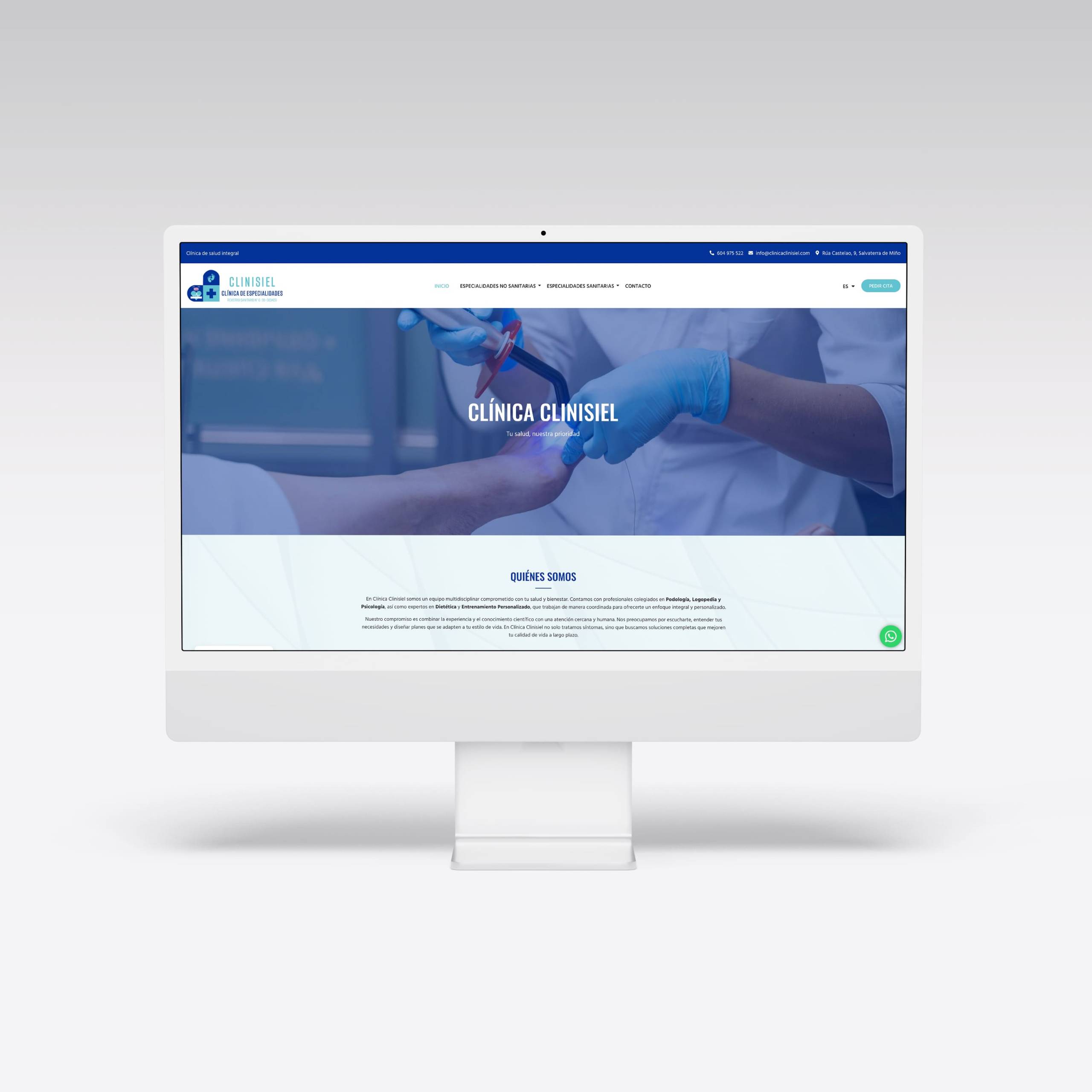Web para Clínica Clinisiel - Agarimo Comunicación