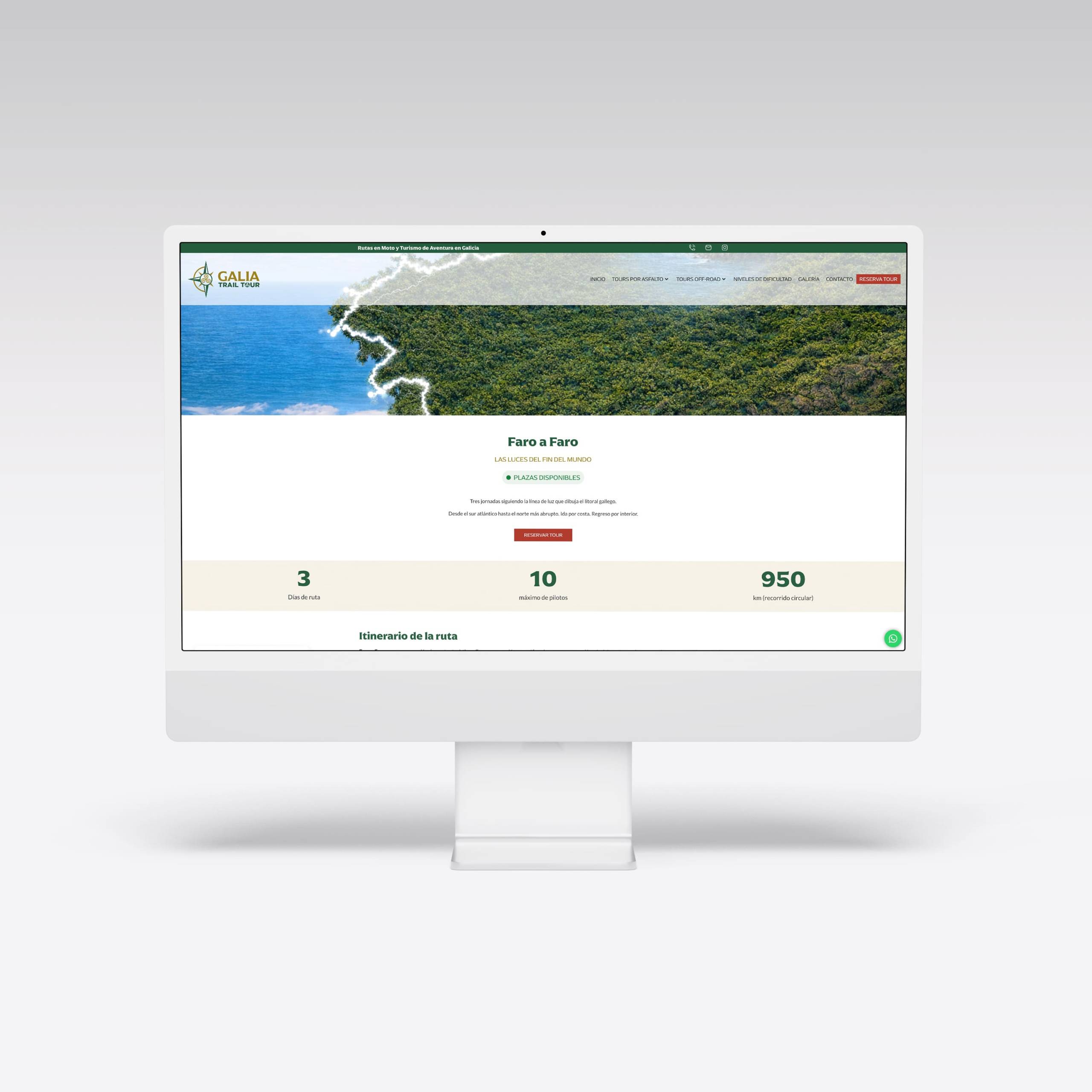 Web para Galia Trail Tour – Agarimo Comunicación Web para Galia Trail Tour - Agarimo Comunicación