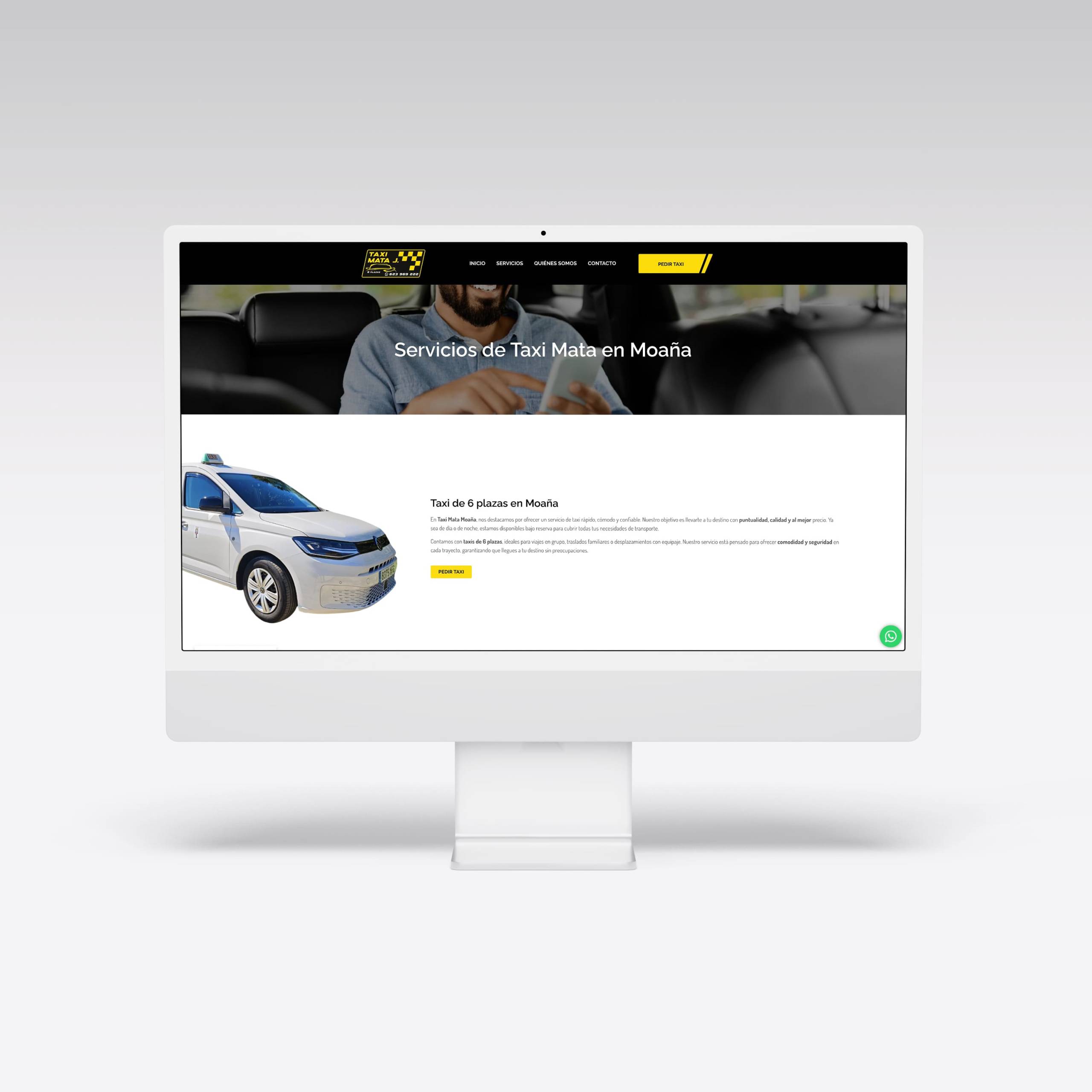 Web para Taxi Mata - Agarimo Comunicación