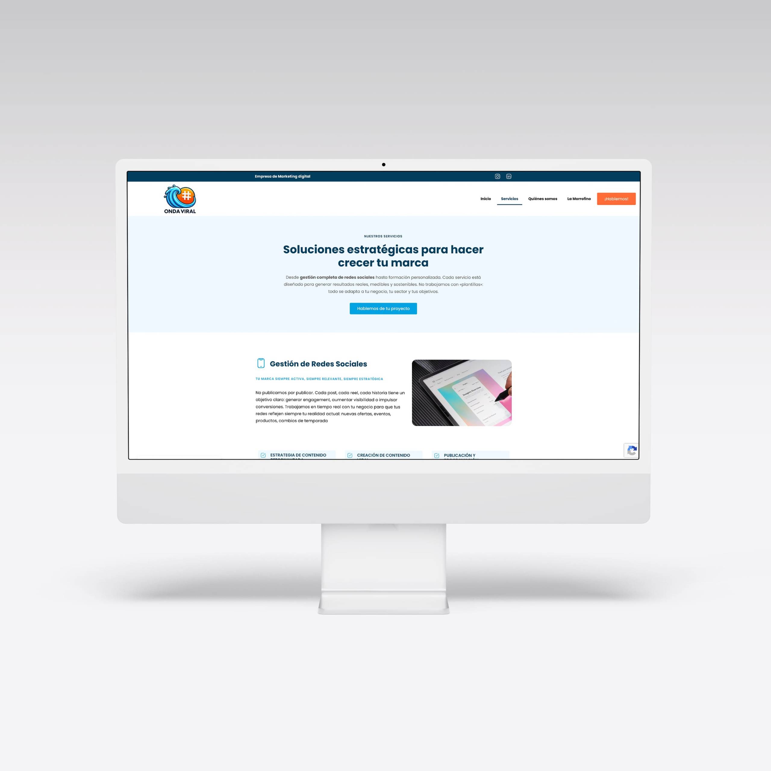 Web para Onda Viral – Agarimo Comunicación Web para Onda Viral - Agarimo Comunicación