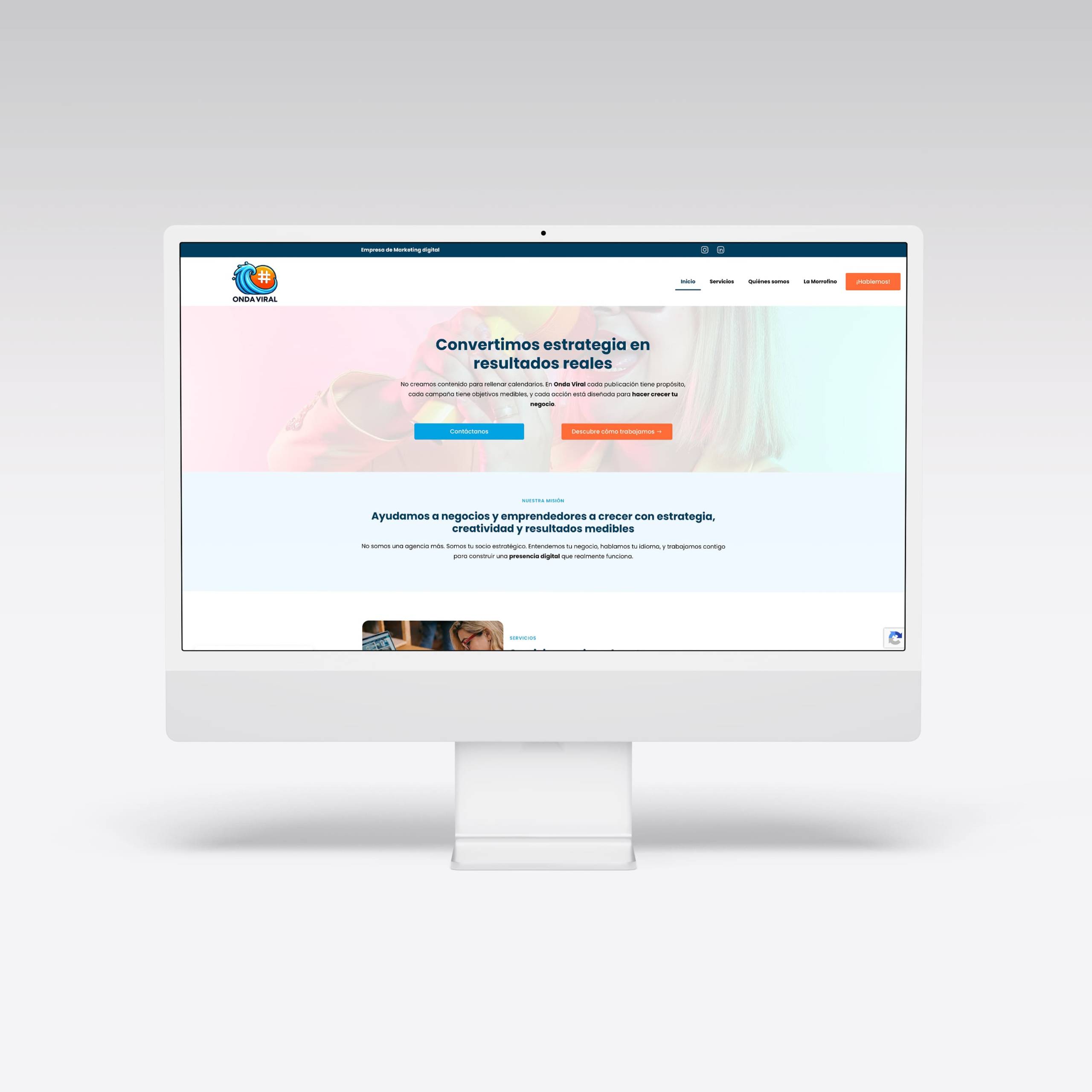 Web para Onda Viral – Agarimo Comunicación Web para Onda Viral - Agarimo Comunicación