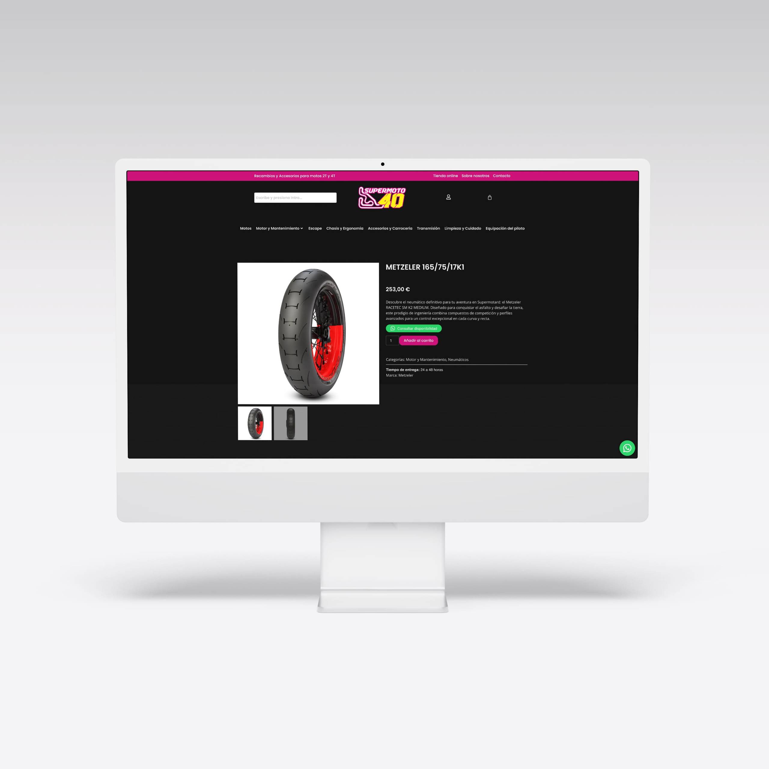 Web para Supermoto 40 – Agarimo Comunicación Web para Supermoto 40 - Agarimo Comunicación